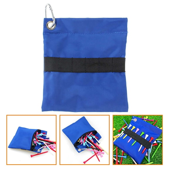 Worgeous Golf Pouch Blue Nylon for Golfers Golfing 1Set 6.3x5.5x0.2In