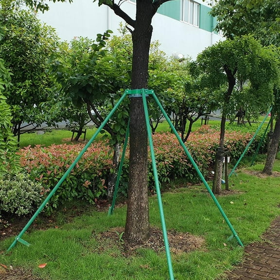 Worgeous Durable Green Iron Tree Support Fixator with High-Quality Coating, Safe for Outdoor Use, 10cm Diameter Tree Stabilizer