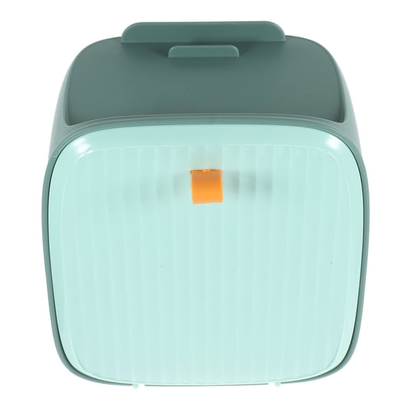 Worgeous Green Plastic Desktop Trash Can with Lid for Home Compact Space-Saving Design 1 Piece