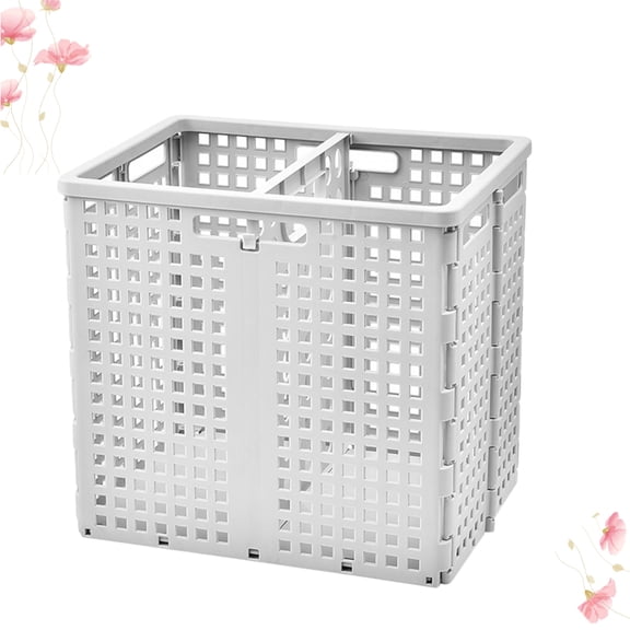 Worgeous Grey Household Foldable Storage Basket Toys Sundries Container Multifunctional Dirty Laundry Storage Organizer
