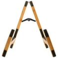 thumbnail image 1 of WHAMVOX Lightweight and Portable Guitar Stand Brown Home Use 1Set 14.2X11.2X11In, 1 of 8