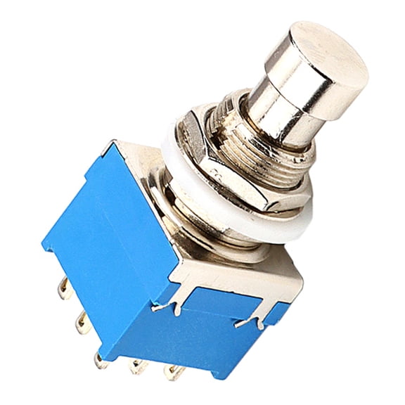 HOOWIFFY Hoowiffy Metal Blue Guitar Footswitch 9 Pin Latching for Reliable Use