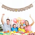 thumbnail image 1 of COSMOBETTY Spring Party Banner Bunting Banner Brown Jute 1Pack, 1 of 8