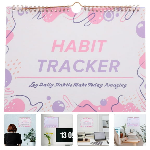 Worgeous  Habit Tracker Calendar No Date Monthly Daily Planner Fitness