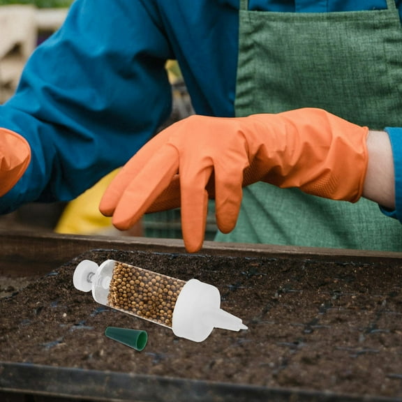 Worgeous Hand Seeder Spreader Mini Seed Dispenser Manual Garden Planter Tool Small Gardening Seed Spreader for Lawns Precision Sowing Seeder