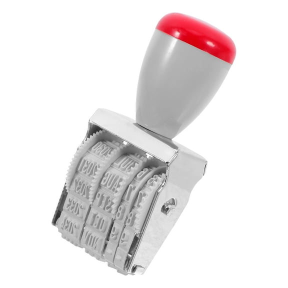 Worgeous Handmade English Date Stamp Adjustable Date and Time Stamp for Office Use for Card Making Scrapbooking and Business Needs