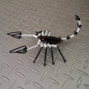 COSMOBETTY Handwoven Aluminum Wire Scorpion Model Detailed Handmade Insect Statue for Home Decoration
