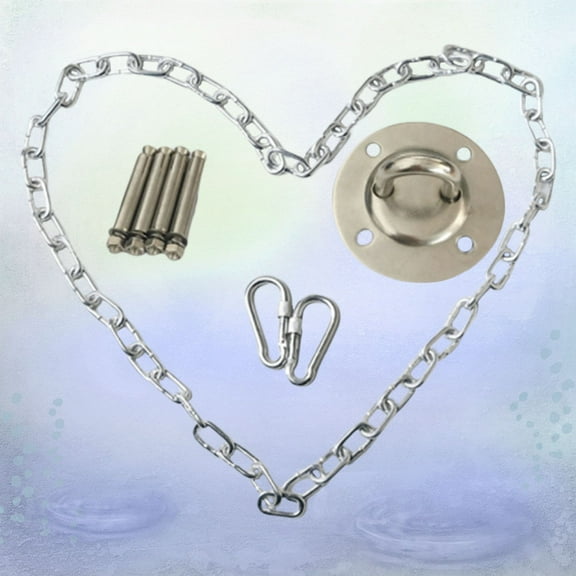 Worgeous Hanging Chair Accessories Swing Chain Heavy Duty Hooks Silver