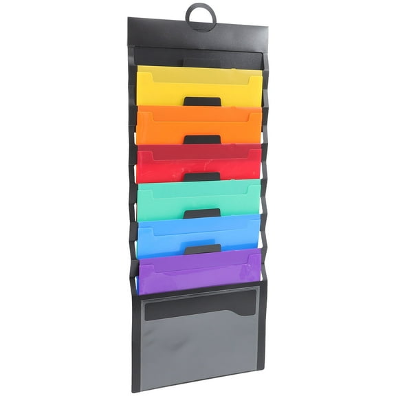 Worgeous  Hanging File Organizer Document Folder Holder Desk Office Black