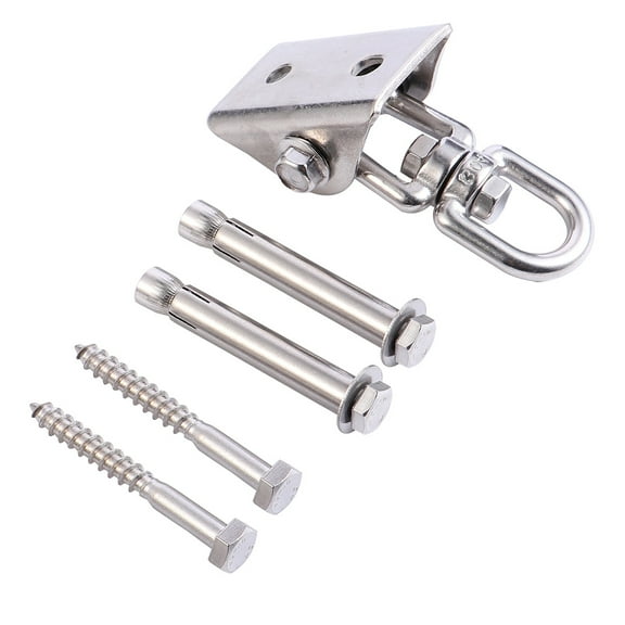 Worgeous Hanging Hanger Steel Swivel Shackle Hook Heavy Duty Hooks Silver