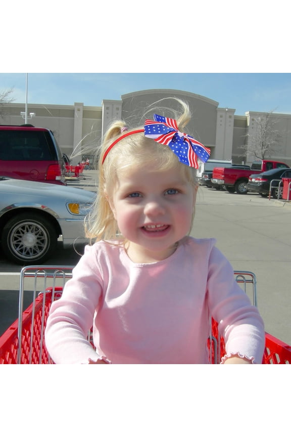 Headbands for Girls Snap Hair Clips Flag Color America Accessories National Day