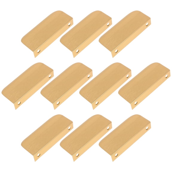 Worgeous Heavy Duty Napkin Cabinet Door Handles Hidden Handle 8.00X3.70X1.50CM Golden