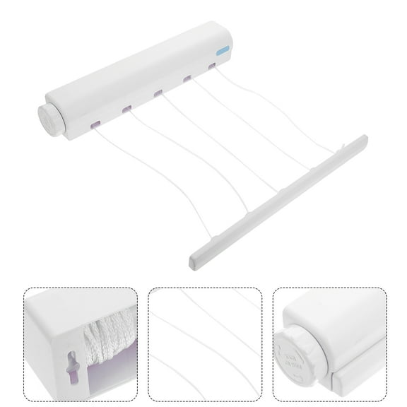 Phenofice Clothes Drying Rack Plastic 1Set 14.3x4x2.5in