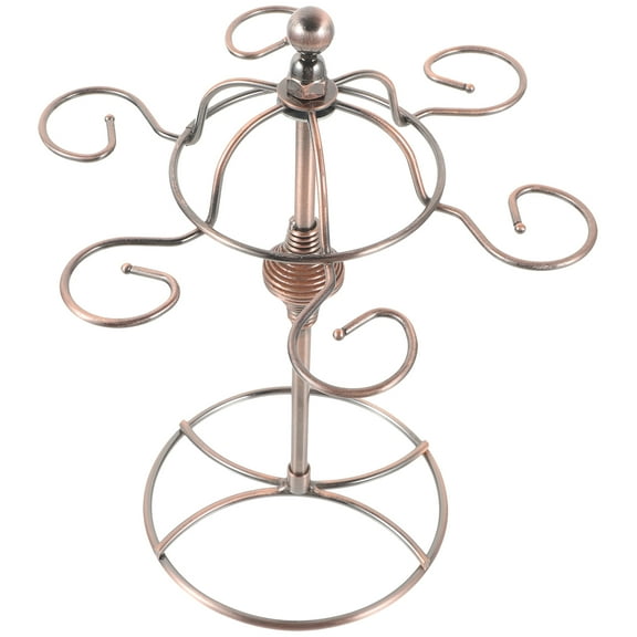 Worgeous Hemoton 1 Set Wine Glass Holder Vintage Hanging Goblet Rack Tabletop Upside Down Cup Holder