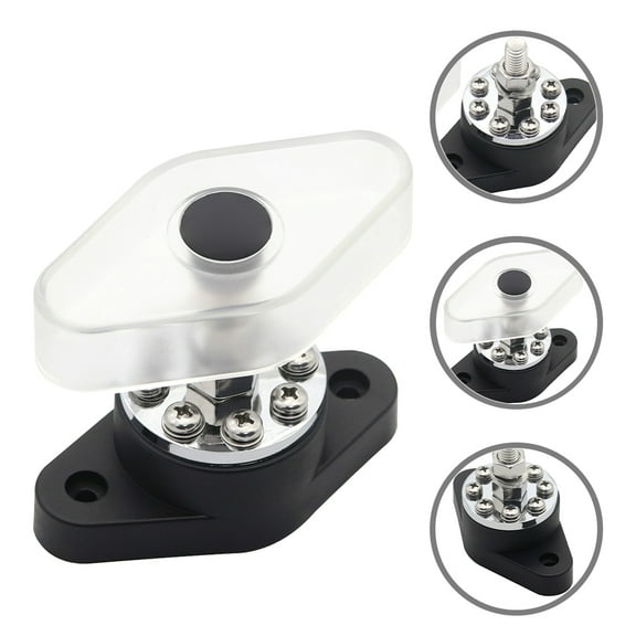 Worgeous  High Current Transport Line Distribution Terminal Bus Bar Terminals Automotive Black