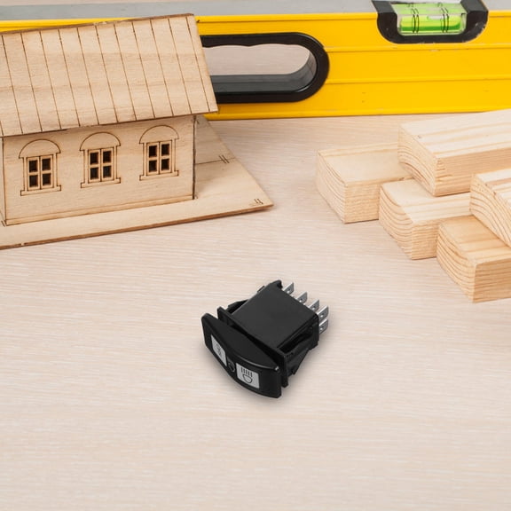 Worgeous High Low Beam Switch for Car RV Marine Bus Truck Sturdy and Reliable Toggle Accessory Simple Installation Headlight Plastic Toggle Switch