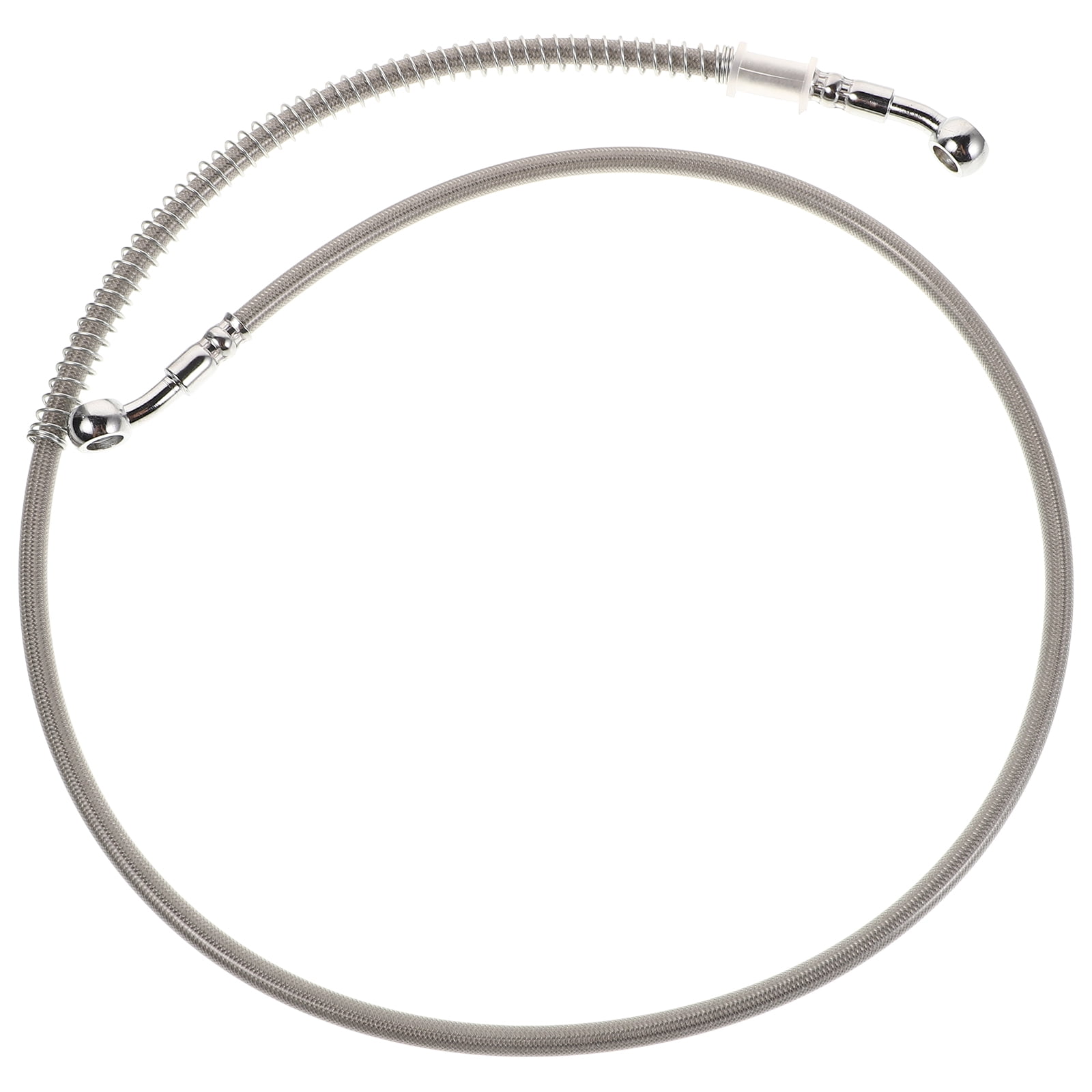 Universal Motorcycle Brake Line Hydraulic Oil Hose High Pressure Heat Resistant Aluminium Silver