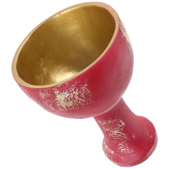 Worgeous Holy Grail Cup Resin Religious Cosplay Prop Multi-Functional Chalice For Collectible Figurines Halloween Cosplay And Altar Decoration