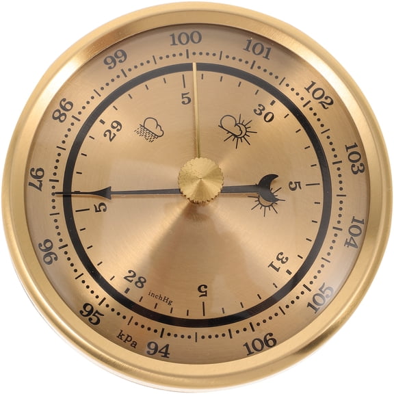 Worgeous Home Barometer Weather 1Pack Metal Portable Dial Design