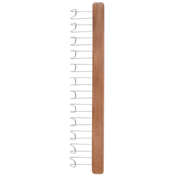 Worgeous Hook Coat Rack For Organizing Tank Scarves Belts Camisoles Space-Saving Closet Wooden Hanger For Home Storage Khaki