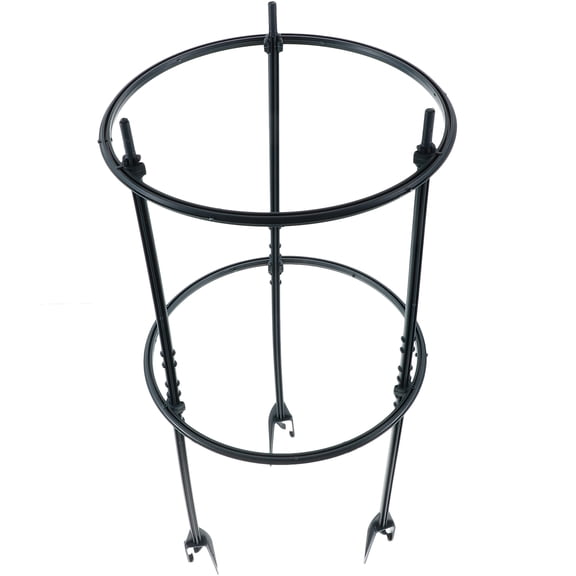 1 Set Vertical Support Rack for Plants Decorative Black Plastic Climbing Shelf for Potted Plants