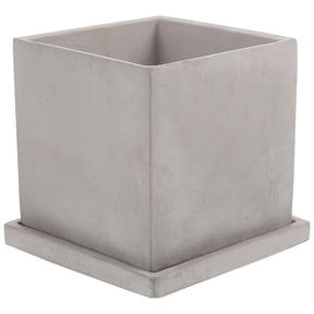 Phenofice Vintage Cement Plant Pot 1-Pack Decorative Planter for Indoor Outdoor Garden and Home Use