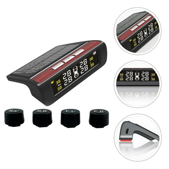 Worgeous Intelligent Car with Highdefinition Screen for Tire Pressure and Temperature Data Black Plastic