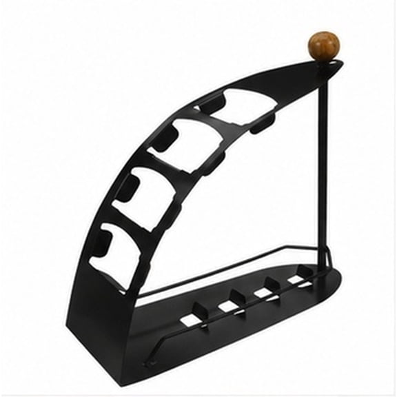 COSMOBETTY Remote Organizer Iron Four Slot Vessel Shape Stand for Bedroom Kitchen