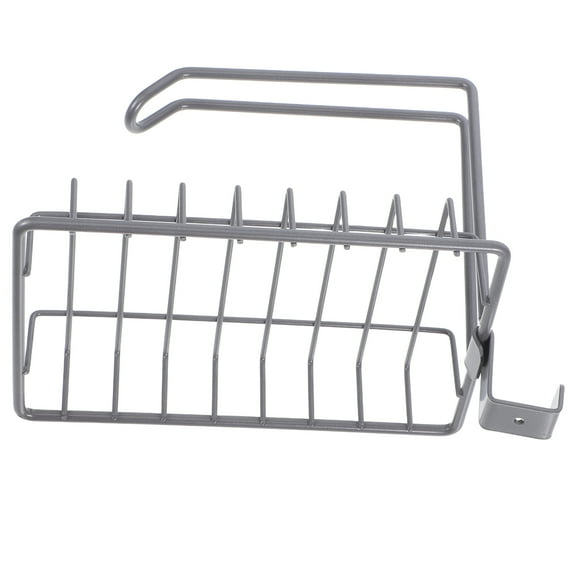 Worgeous Iron Wire Basket With Hook Soap Dish Wall Mounted Tissue Holder Over The Toilet Storage Shelf Paper Roll Holder For Shower Countertops Bathroom Accessories