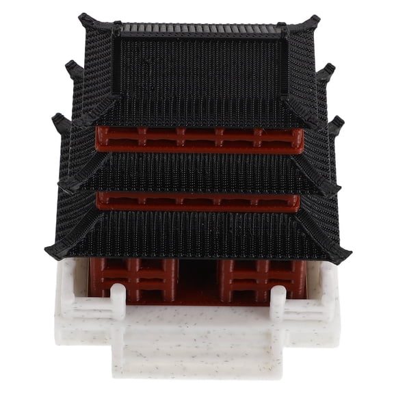 Worgeous Japanese Pagoda Statue Miniature Garden Pavilion Figurine Aquarium Fish Tank Pagoda Tower Statue for Chinese Zen Garden Pavilion Decoration