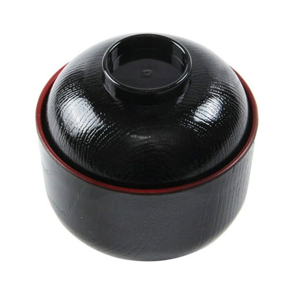 Worgeous Japanese Small Bowl Bowls Ramen with Lid Soup Trifle Noodles Child Black