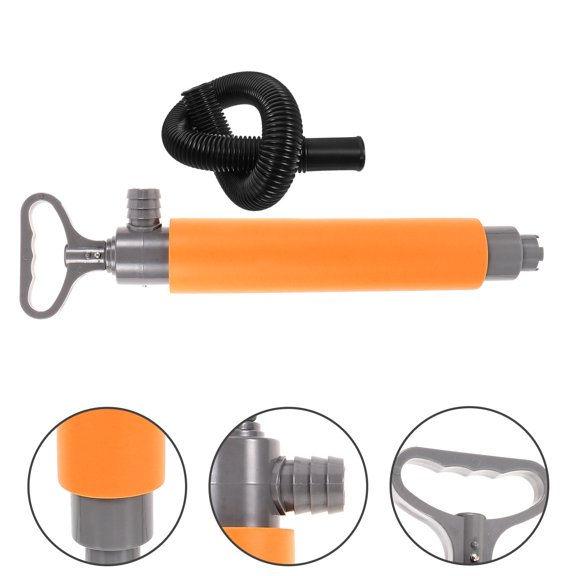 Worgeous Kayak Pump Bilge Pumps for Boats Pipe Manual Water Kayaks Orange