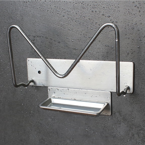 Worgeous Kitchen Drying Rack 1 Set Wall-Mounted Pot Lid Drying Rack with Feature