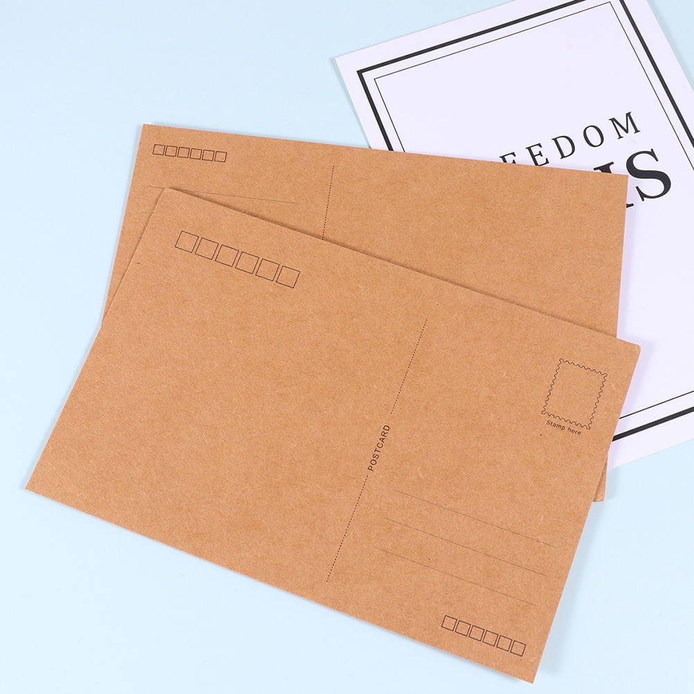 Worgeous Kraft Paper Postcards for Writing Letters Perfect for Friends ...