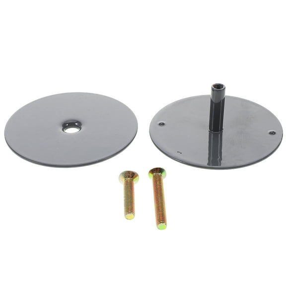 1 Set Door Knob Hole Cover Plate 2 5/8 Inch Diameter Metal Cover for Concealing Deadbolt Lock Holes Includes Mounting Screws