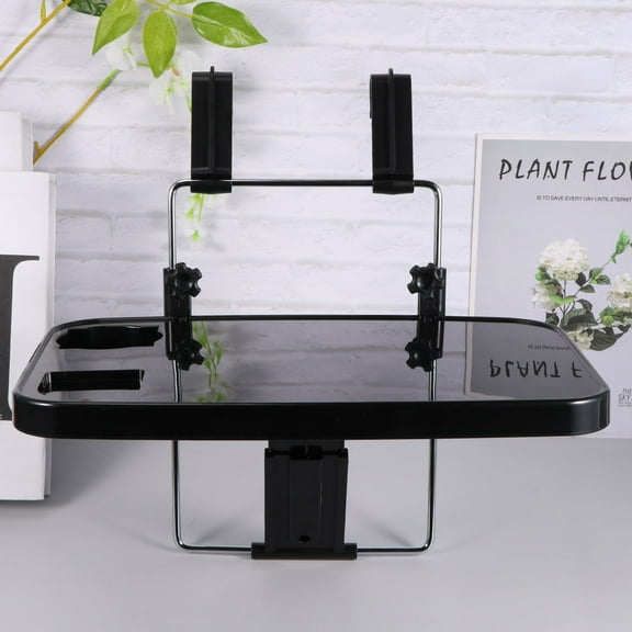 Worgeous  Laptop Desk Serving Tray with Handles Computer Stand Folding Tables Black