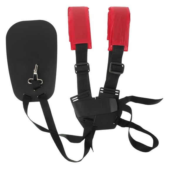 CIMAXIC Adjustable Lawn Mower Strap Red PU 1Set 75x0.63In