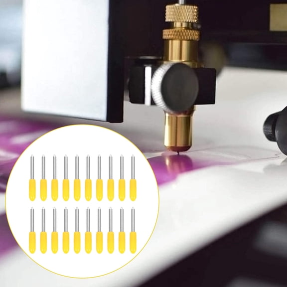 FONDOTIN 20Pcs Lettering Cutting Tools with 30 45 60 Degree Blades High Precision