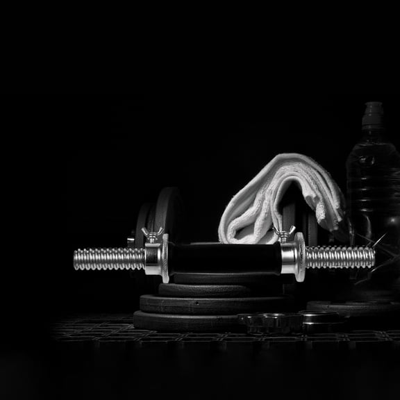 Worgeous Lifting Electroplating Dumbbell Rod Barbell Connecting 35X7CM Black