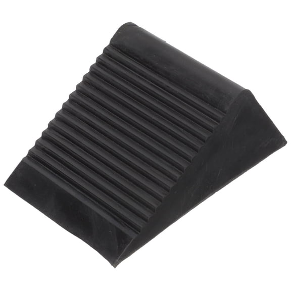 SEWCHICS Compact Black Rubber Wheel Chock for Cars, Portable Anti- Block to Prevent Vehicle Movement