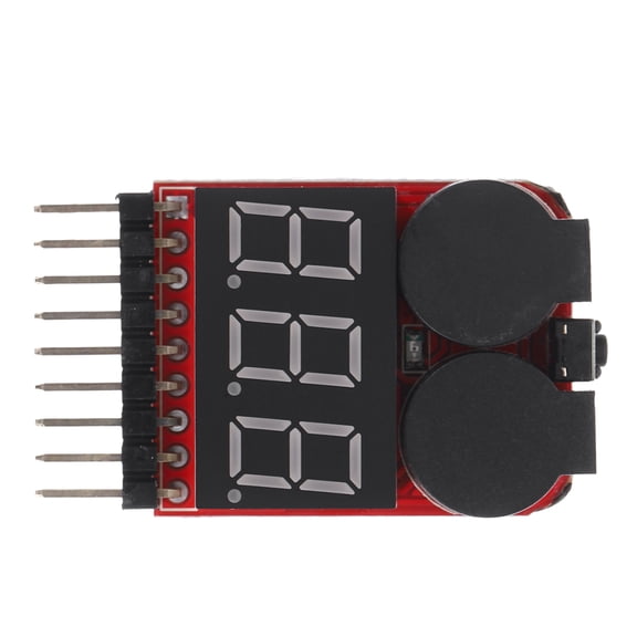Worgeous Lipo Battery Voltage Tester Battery Voltage Tester With Buzzer Alarm 1- Lipo Battery Tester