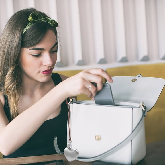 Worgeous Love Kettle Pendant Curved Small Portable Hip Flask Silver