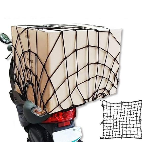 CIMAXIC trunk net Luggage Net Black Latex Fix Luggage Transportation 1Set