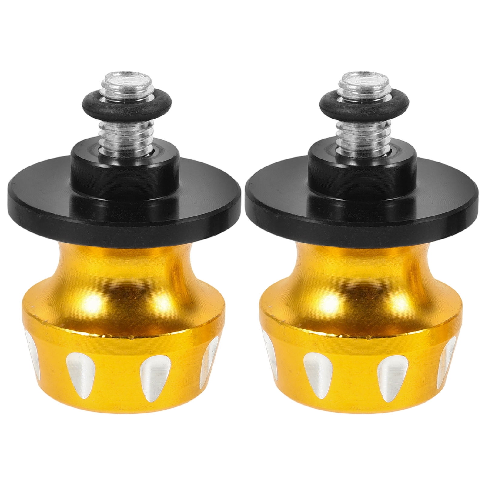 Raindrops Motorcycle Swing Armsliders Spools 1 Pair Red Aluminum Alloy