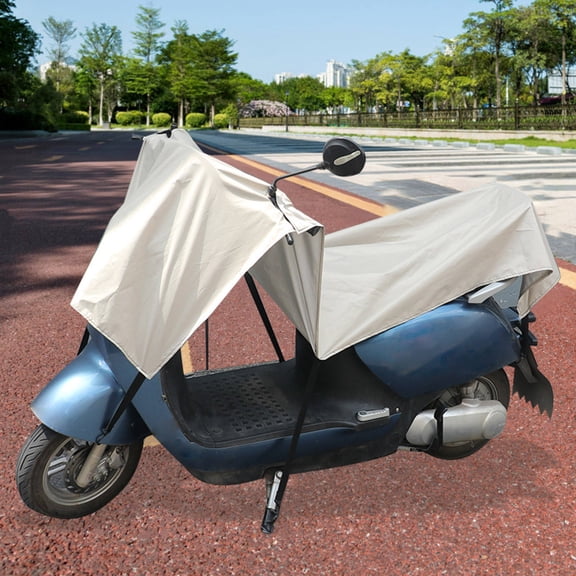 RENACLIPY Motorcycle Cover for Outdoor Use, Heavy Duty Rainproof Scooter Storage Cover in Beige