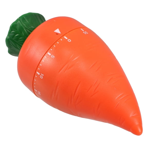 Worgeous Mechanical Carrot Timer For Kitchen Study And Playing Cute Cartoon Manual Countdown Clock For Kids Students Cooking Homework And Games