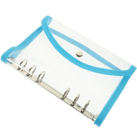 Worgeous Mini File Holder Binder Case Notebook Accessory 20X13.5CM Blue