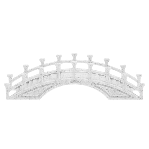 Worgeous Miniature Plastic Arch Bridge Figurine Statue Bonsai Landscape Adornment Tiny Bridge Model Decor Micro Yard Bonsai Decoration