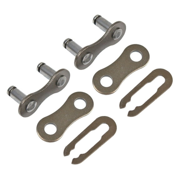 Worgeous Missing Link Aluminum Alloy Bike Chain Accessory Silver Reusable Connector for Single Chain 10Pc