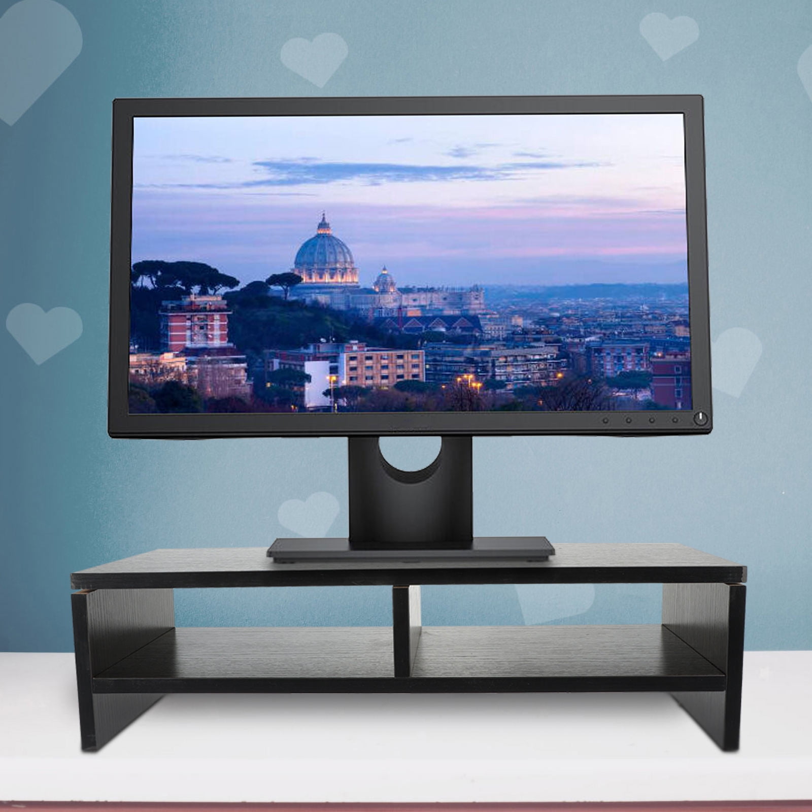 Worgeous Monitor Stand 2-layer Desk Laptop Shelf Computer Lifting Rack ...